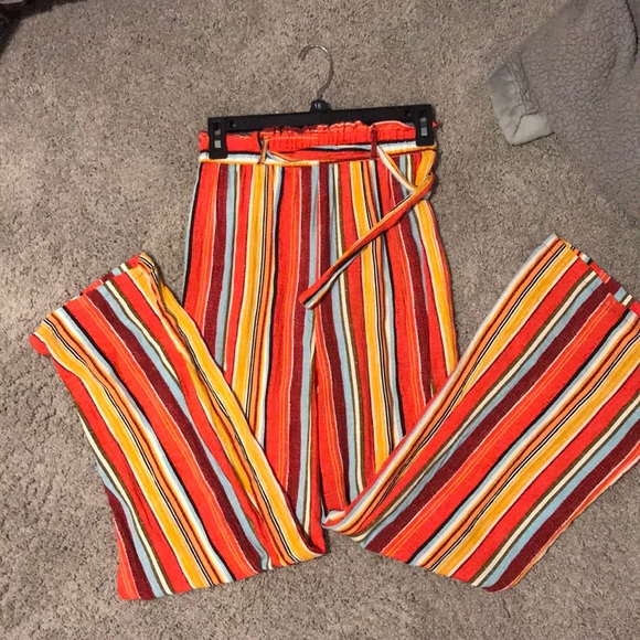 Rue21 Pants - rue 21 size small stripped flowing pants